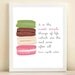 The College Prepster & Amanda Catherine Designs 'Macaron' print poster