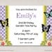 Garden Tea Party Invitation Birthday Printable Personalized Customized