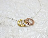 Circles Sterling Silver Necklace
