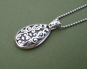 Sterling Silver Teardrop Pendant