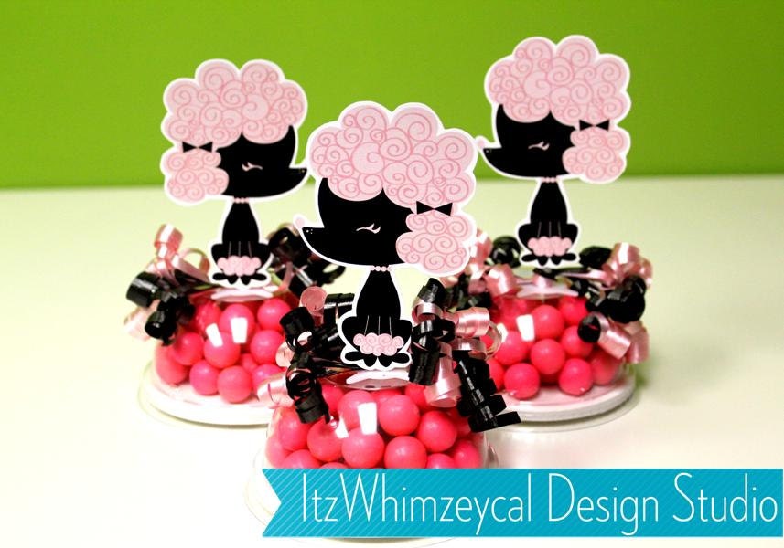 Paris Poodle Inspired Candy Favor Containers Il_570xn