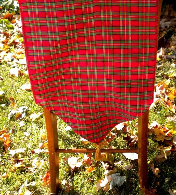 Christmas Plaid table runner Holiday Decor tartan by LetsCoverIt