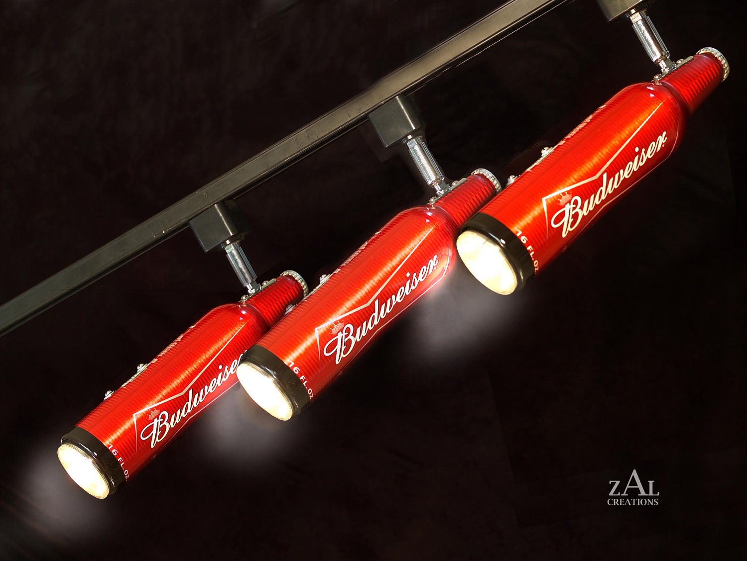 Set of 3. Beer bottle Track light / Track head