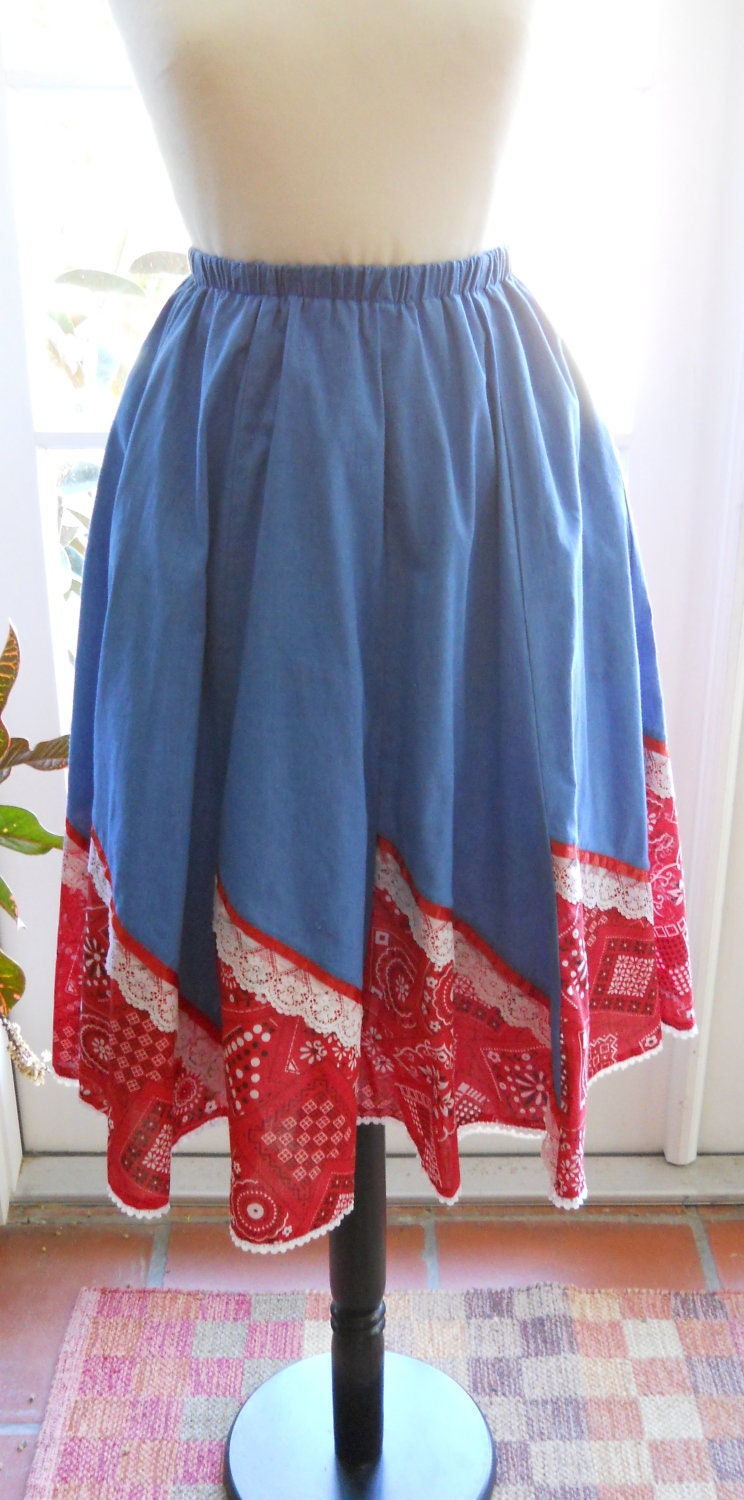 Vintage boho Carefree Fashions Scottsdale, Arizona full skirt: s,m