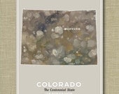 Colorado the State - Illustrated States of America 11 x 14