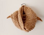 Tan Cowl Hood Neckwarmer