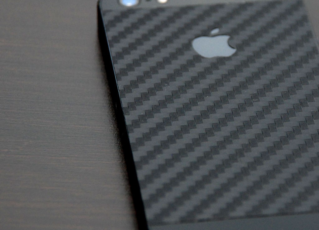Carbon Fiber iPhone 5 Skin Black
