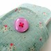 Fabric clutch Pastel blue Soft pink Shabby chic Small clutch purse