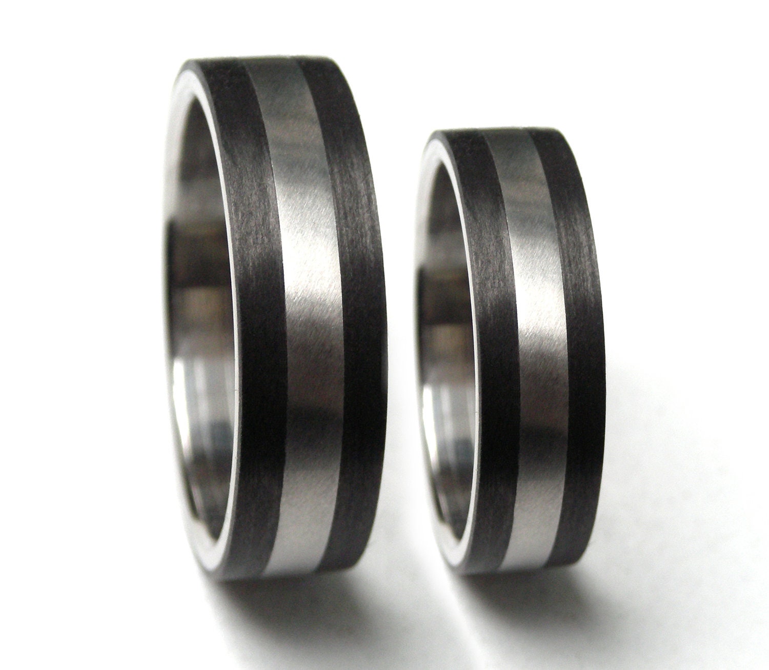 Carbon Fiber & Titanium Wedding Rings