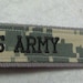 Army ACU, Embroidered, Custom Key Fob, Wristlet Key Chain, Luggage Tag,  Military Key Fob