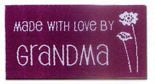 Made With Love by Grandma, Labels,  Sewing, Quilting