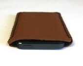 Hand Stitched Leather iPhone Case, Cedar Brown, by The Orange Windmill