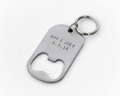 USHER GIFTS Set of 4 - Personalized Bottle Openers for Groomsmen and Best Man