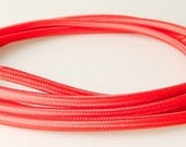 Fabric braided cable, red