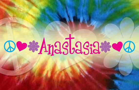 Tie-Dye - Kids Personalized Placemat, Customized Placemats for kids, Kids Placemat, Personalized Kids Gift Il_570xn