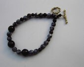 Obsidian Bracelet snowflake Purity SALE