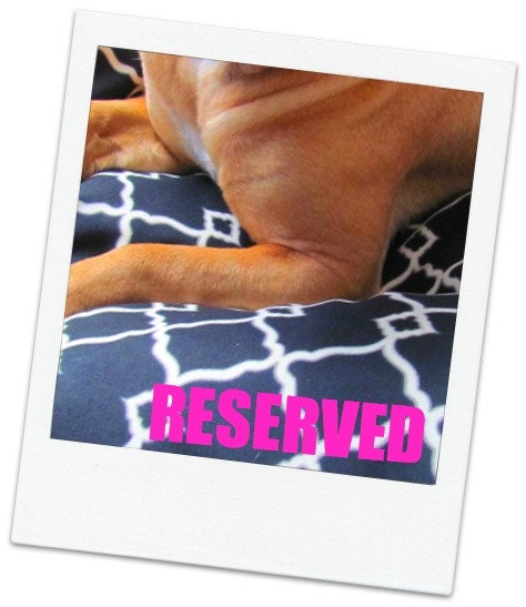 RESERVED for Jean- Dog Bed Black & Cream Sz X-Large