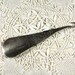 1900s high button shoe horn and lace hook--Victorian ladies' shoes