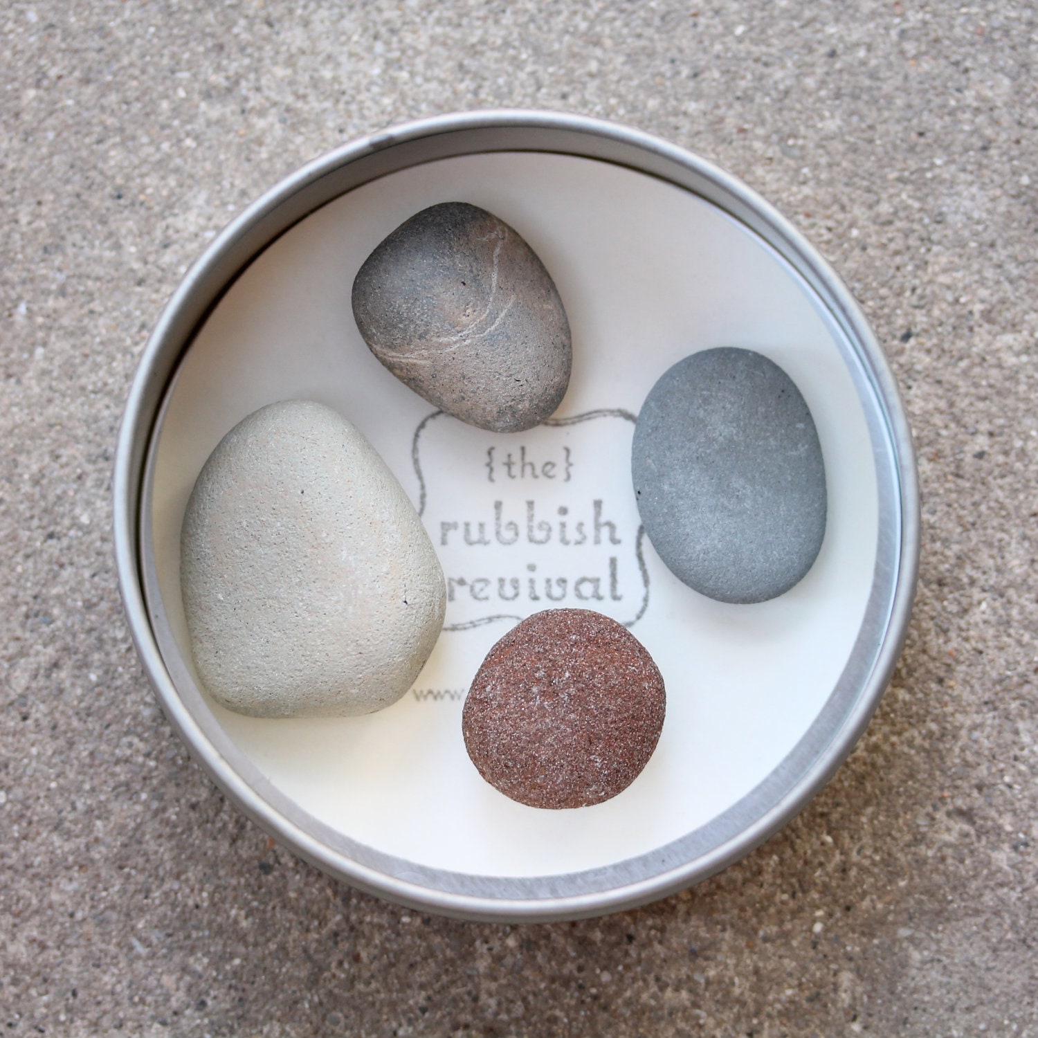 Sea Stone Magnets in Gift Tin - Free Shipping