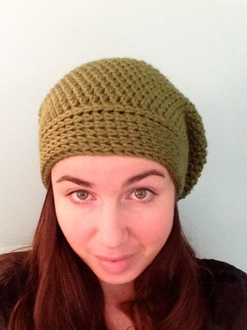 20% off green adult super slouch hat