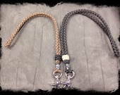 Paracord custom key lanyard with skull bead