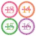 2nd Year Stickers in Bright Damask...Great Addition to Your Set of Monthly Onesie Stickers