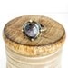 Blue Goldstone Round Sterling Silver Ring