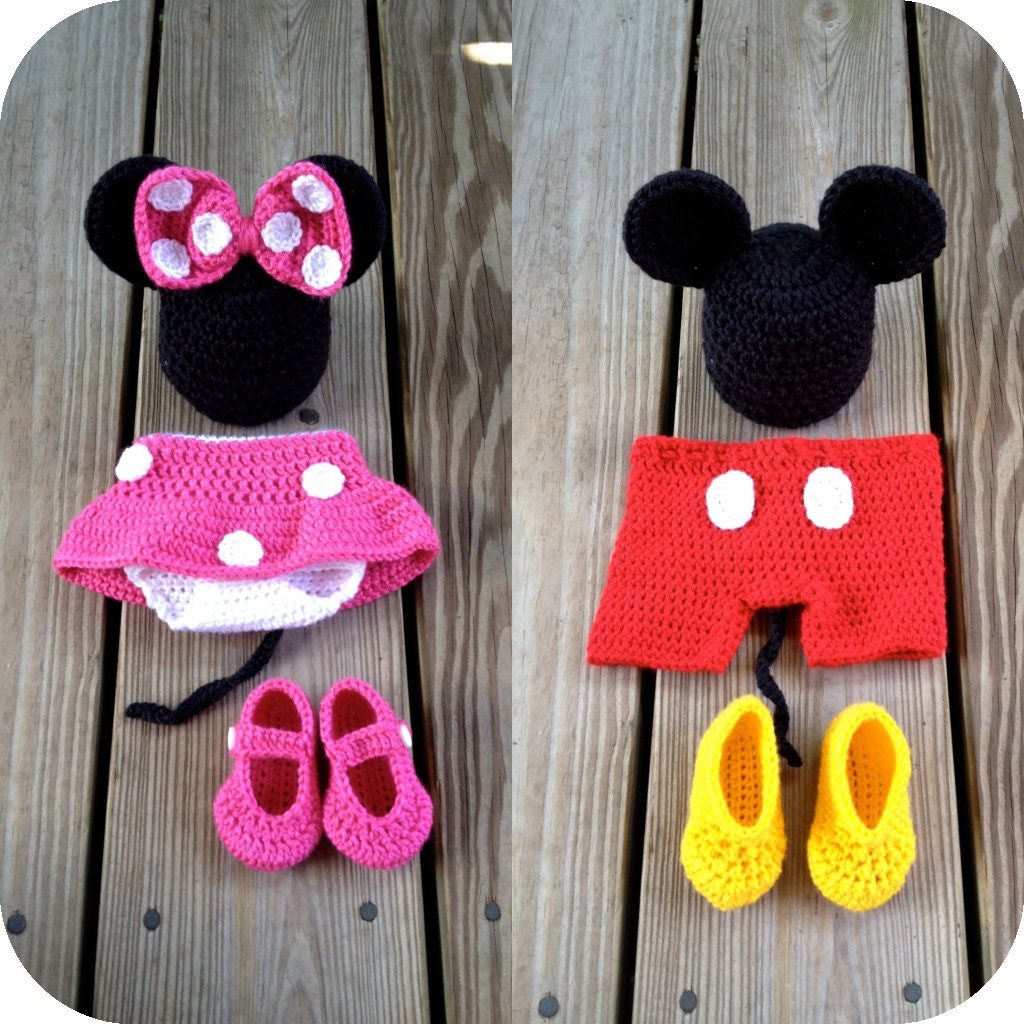 Crochet Minnie Mouse Baby Outfit Pattern | Joy Studio Design Gallery