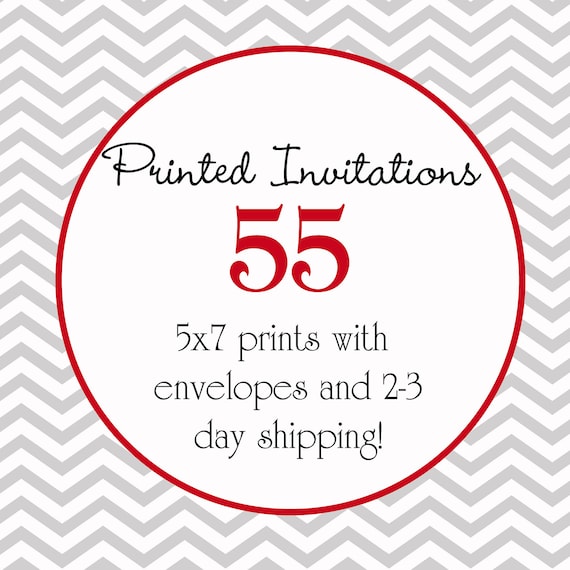 55 Printed Invitations for Baby Showers, Birthdays and Weddings Il_570xn