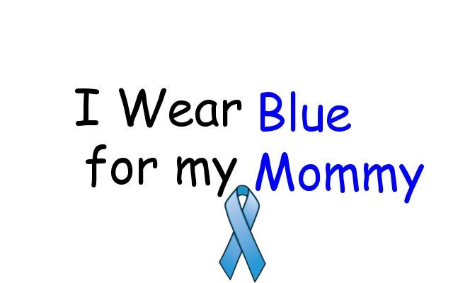 I wear blue for my mommy Baby/Toddler Onesie/Tshirt Many Sizes/Colors Free Shipping