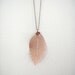 Ashanti - Copper Leaf Necklace - Rose Gold Hue - Long Necklace