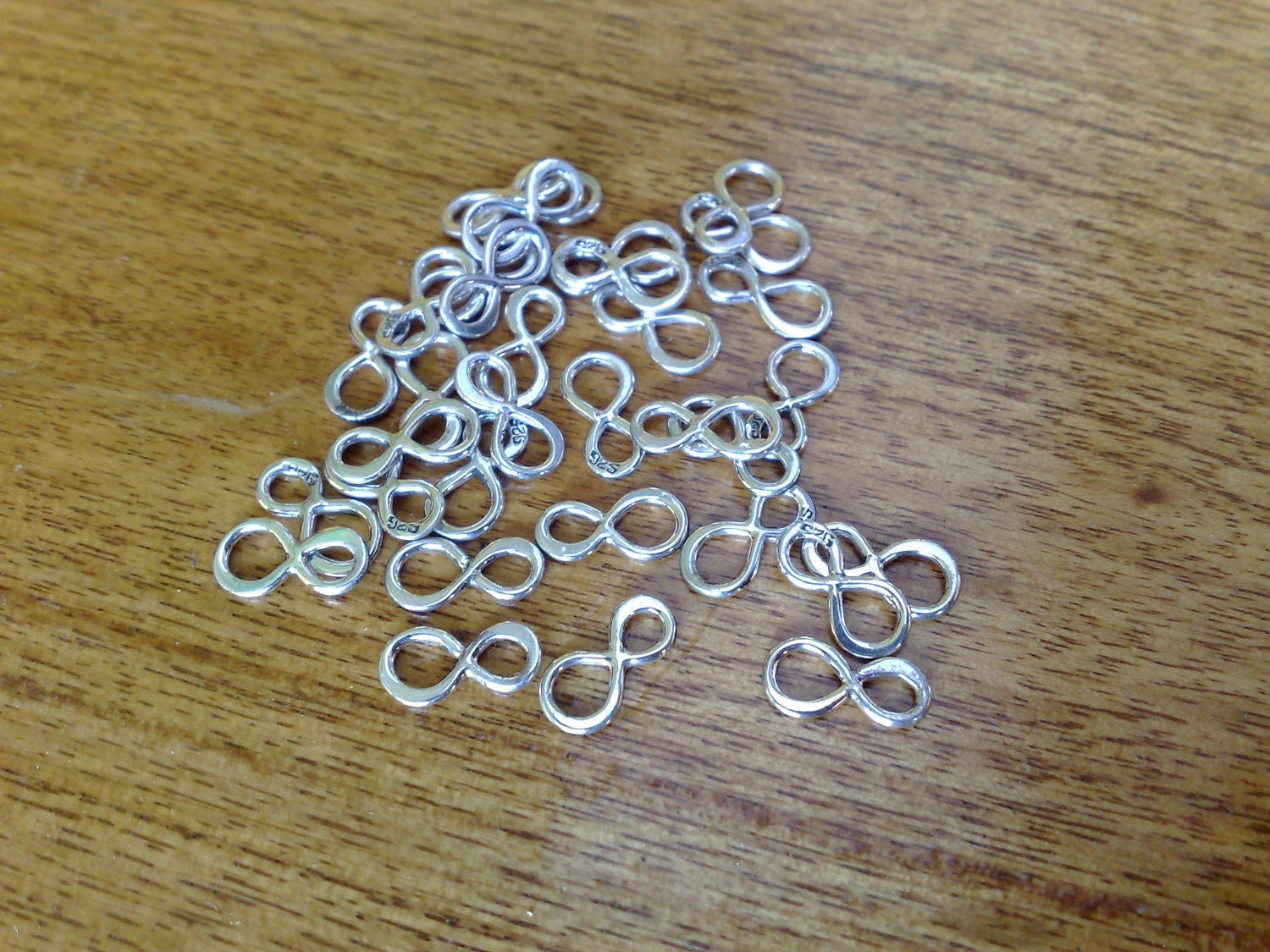 925 Sterling Silver Infinity Link Connector