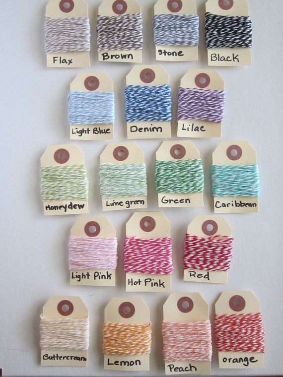 Choose 3 (15 yard Bundles) of 100% Cotton Bakers Twine for a total of 45 yards Il_570xn