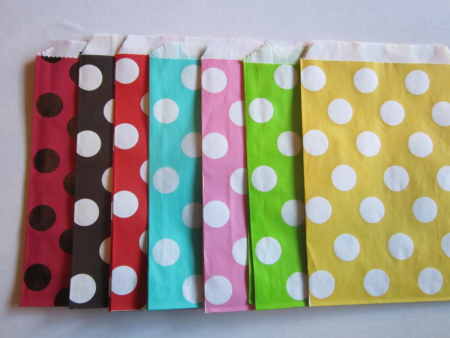 12 Polka Dot Party Favor Goodie Treat Bags Il_570xn