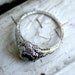 RESERVED - Stunning Vintage Platinum Sapphire Engagement Ring.