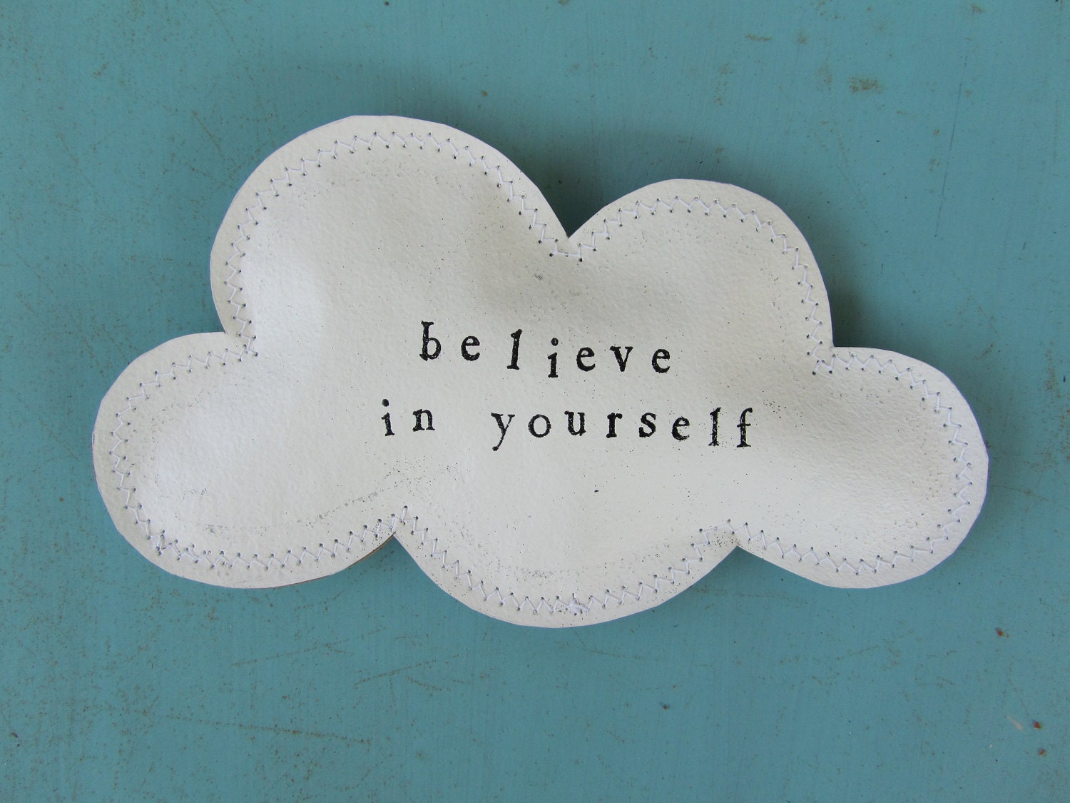 Cloud Art Believe in Yourself paper cloud wall hanging