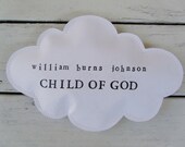Personalized Cloud - Child of God paper cloud wall hanging