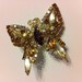 D&E Juliana 1960s Vintage Rhinestone Butterfly Brooch