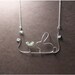 Rabbit and Seedling - Necklace, Wire, Crystal Beads