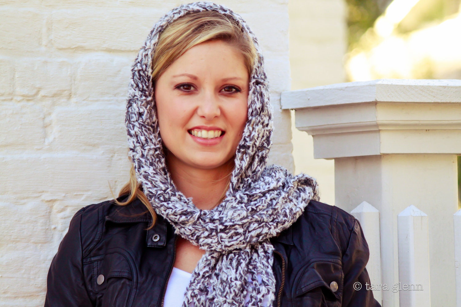 Black and White Scarf