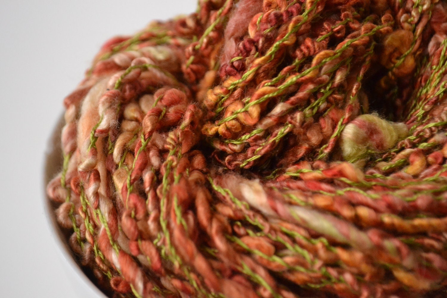 Set Fire to the Rain handspun silk art yarn - 75 Yards