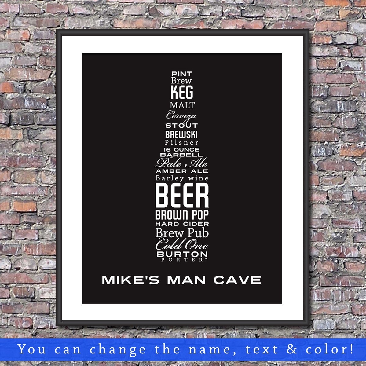 Man Cave Beer Lover Custom Digital Art File