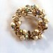 Pearl Wreath Brooch AB Rhinestone1930s Vintage Jewelry Great Gatsby