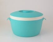 RESERVED - Vintage Ice Bucket, Bolero Therm-O-Ware Turquoise, Mid-Century Serving Barware, 1950's 1960's