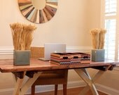 Stained Hand painted Wood Pine Farm Table or Desk Custom Made Handmade 6 Foot