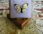 10% Discount..Rare... Vintage W. Germany 1940s Handmade Princess Butterfly Brooch