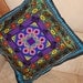 Embroidered Cushion/Pillow Cover,Chinese traditional pattern,purple, violet,Home/Sitting Decor