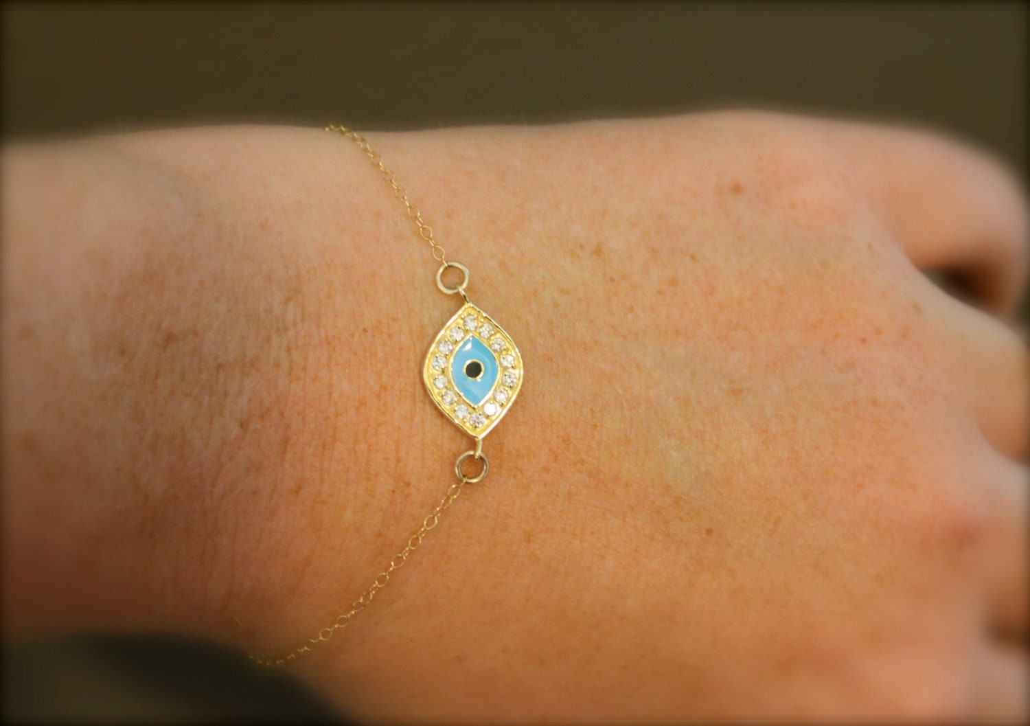 Gold Evil Eye  Bracelet