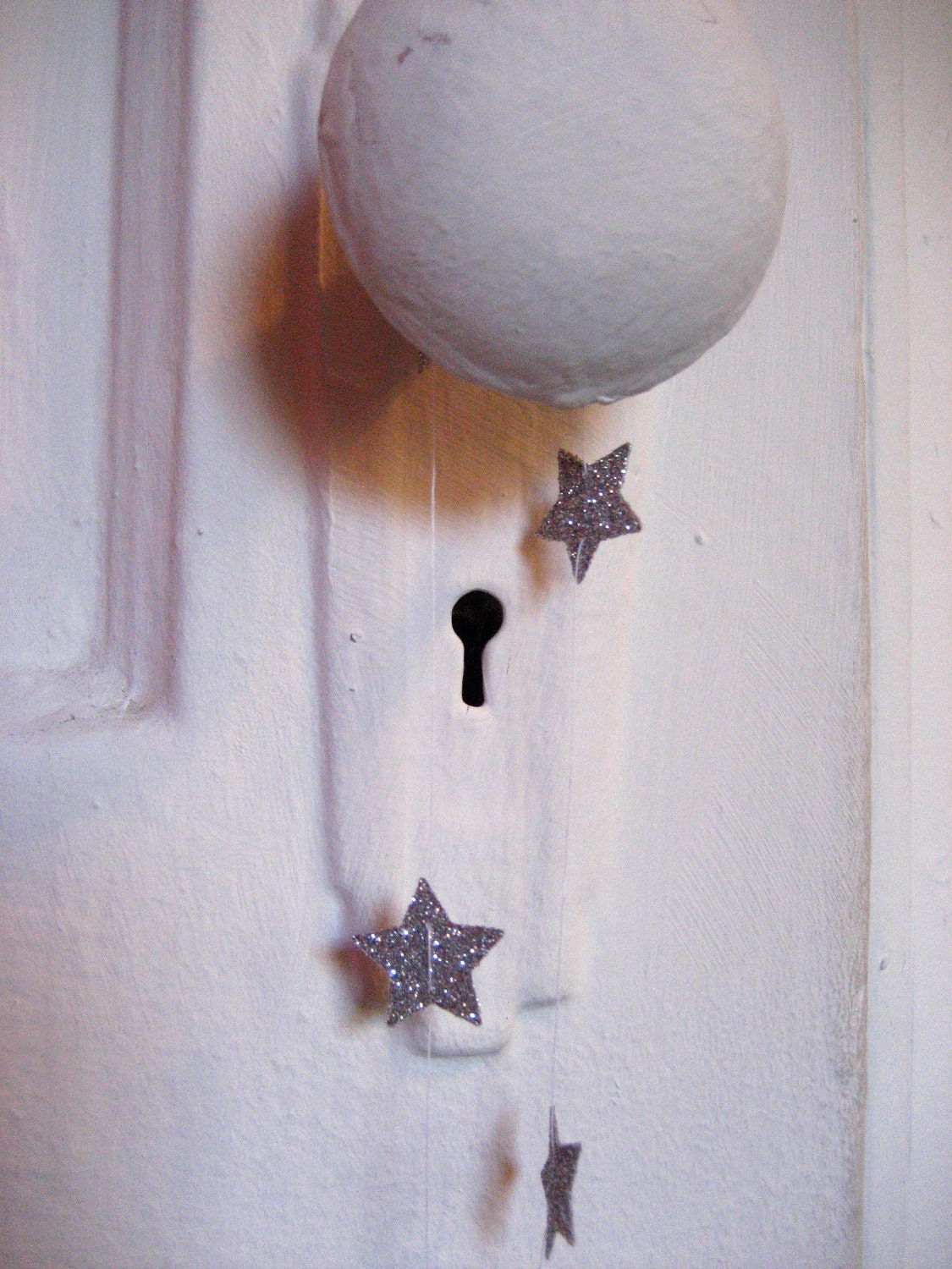 Mini silver star garland