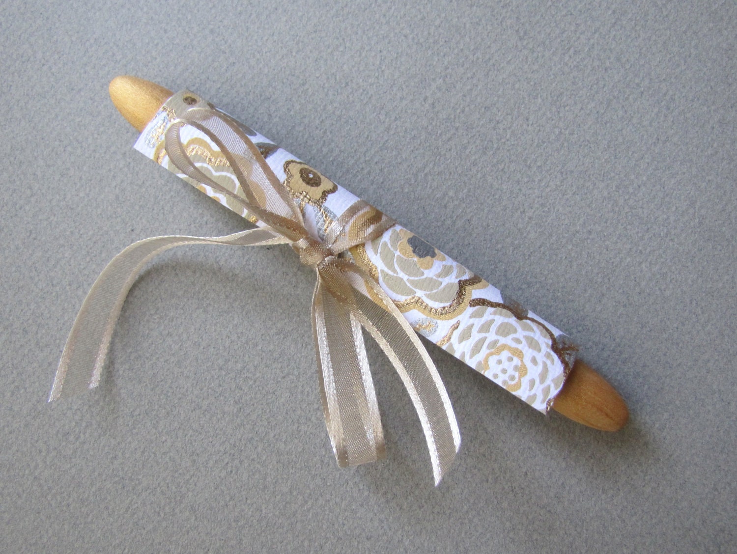 Paper Scroll - Wedding, Marriage Proposal, Vows,  Anniversary, Card, Gold